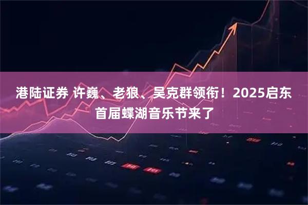 港陆证券 许巍、老狼、吴克群领衔！2025启东首届蝶湖音乐节来了